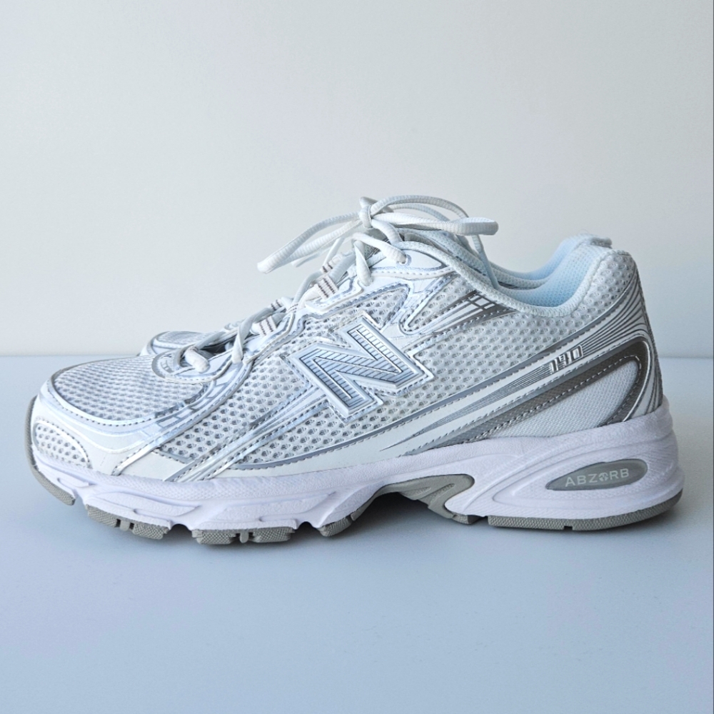 New Balance 740 White with Silver Metallic and Reflection Unisex